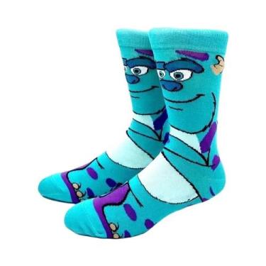 Imagem de Meias Longas Masculinas Com Personagens De Desenho Animado Confortávei