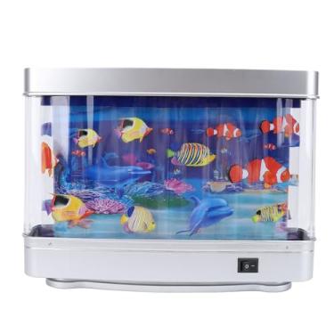 Imagem de OPPWONG Lâmpada Falsa de Tanque de Peixes, 5V USB Realista Em Movimento de Peixes HD Tela LED Fishs Aquarium Com Operação de Interruptor de Material Resistente Brinquedo de Aquário