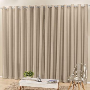 Imagem de Cortina Madri Tecido Semi Blackout 2,00M X 1,70M Bege