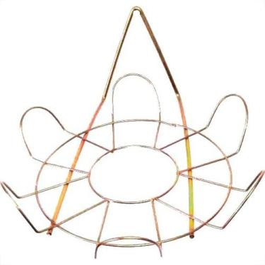 Imagem de Suporte Para Vaso Iguatemi N.2 Margarida Parede Bicromatizado 59 - Kit