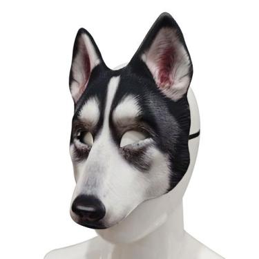 Imagem de Máscara de Halloween para cães Husky, material de EVA para adultos - y