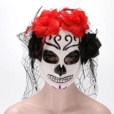 Imagem de Máscara de cosplay, capa suspensa de plástico, decoração de Halloween 