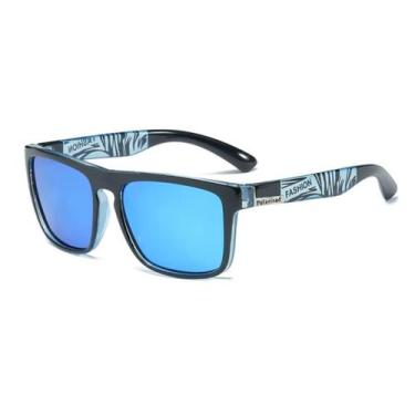 Imagem de Óculos De Sol Esportivo Surf Marca Vinkin Polarizado Uv400, Azul trans