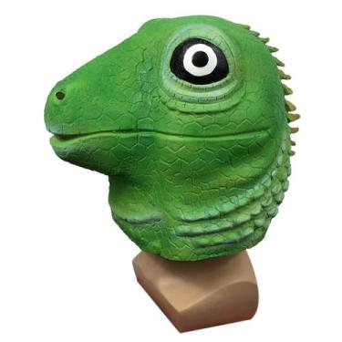 Imagem de Máscara de látex: lagarto verde para festa à fantasia de carnaval de H