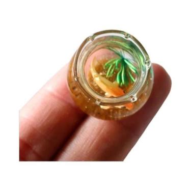 Imagem de Aquário Miniatura De Vidro Para Bonecas, Ornamento Decorativo Para Cas