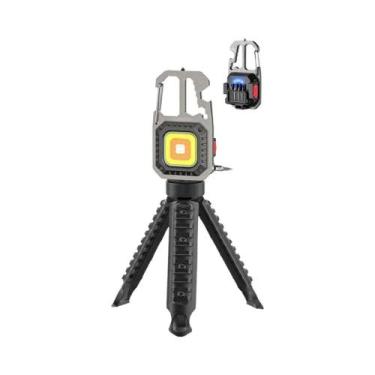 Imagem de Lanterna LED COB Recarregável Com 8 Modos, Portátil E De Alta Luminosi