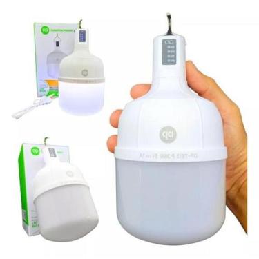 Imagem de Lampião LED Emergência 38W Recarregável USB Bivolt Lâmpada Portátil Ga