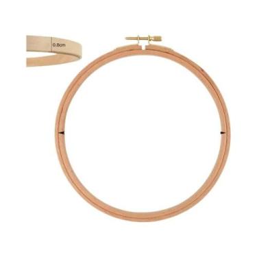 Imagem de Aros De Bordado Em Madeira De Faia, Suporte Circular Para Ponto Cruz, 