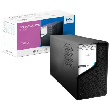 Imagem de Nobreak SMS Tech 1400VA, Entrada Bivolt Automático (115/127/220V), Saída 220V, 8 Tomadas, 2x Baterias 12V/7Ah  - 29306