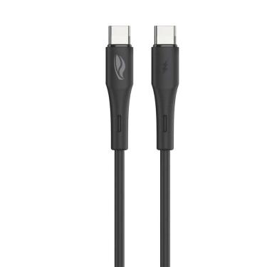 Imagem de Cabo USB Tipo-C para Tipo-C C3Tech, 1 Metro, Corrente 3A, Carregamento Rápido, Revestim...
