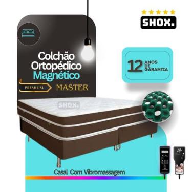 Imagem de Colchão Casal Shox Master Com Vibromassagem Ortopédico 188x138x25cm, S