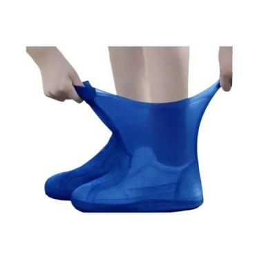 Imagem de Capas De Borracha De Silicone Impermeáveis Para Botas De Chuva (2 Peça