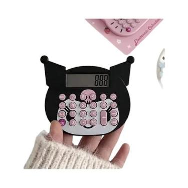 Imagem de Espelho Calculadora Portátil Mini Estilo Gatinho Fofo KT Espelho De Ma