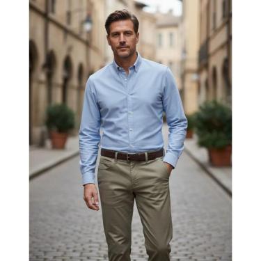 Imagem de Calça Brim Masc. Reta Comfort Com Elastano Vilejack VMBL0016-Masculino