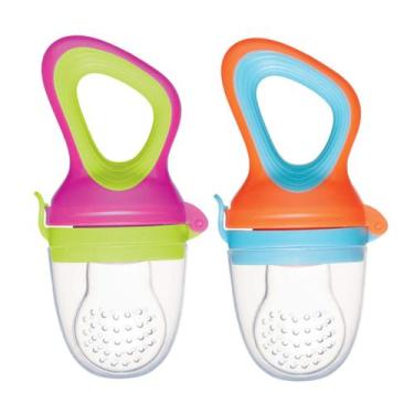 Imagem de Porta Frutinha Alimentadora Silicone Azul Buba