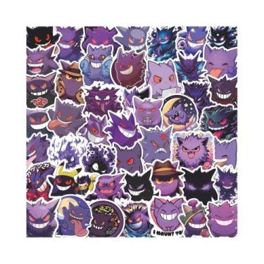 Imagem de Adesivos Kawaii Pokémon Gengar Pikachu 50pcs DIY Para Skateboard, Tele