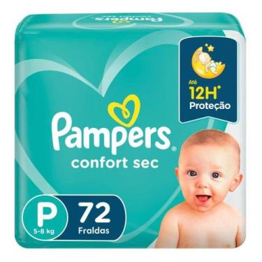 Imagem de Fralda Pampers Confort Sec Super (ESCOLHA O TAMANHO), TAMANHO P 72
