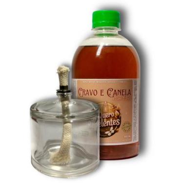 Imagem de Óleo repelente de insetos 1x500ml+ lamparina de vidro 100ml - JÁ QUERO