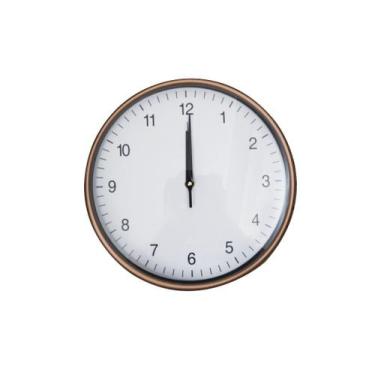 Imagem de Relogio de parede de plástico com borda gold rose 30cm - Amigold