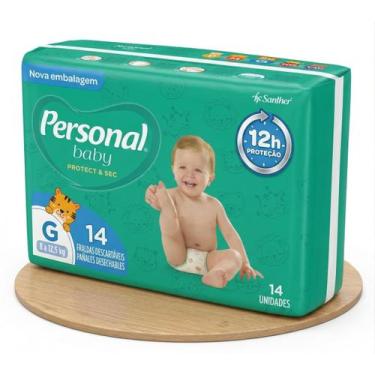 Imagem de Fralda Personal Baby Protect & Sec G 14 Unidades 12h Proteção