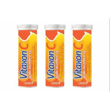 Imagem de Vitaxon Vitamina C 1g Airela 10 Comprimidos - Kit 3 Un