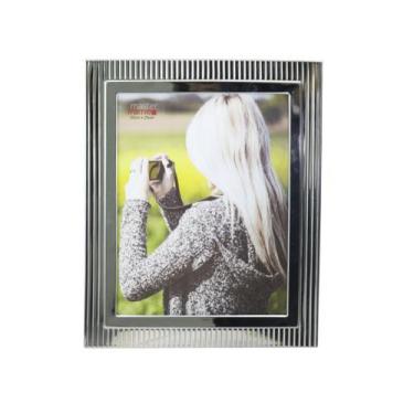 Imagem de Porta retrato metal decor luxo horizontal ou vertical foto 20x25cm - R