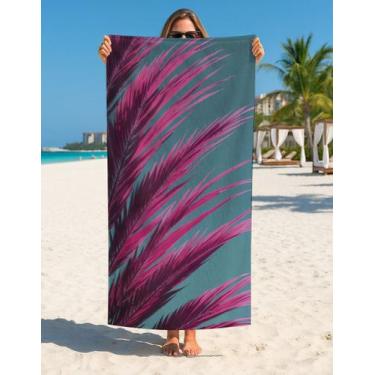 Imagem de Toalha Banho E Praia Estampa Tropical Coqueiros Verão Summer - Use Thu