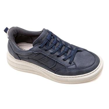 Imagem de Sapatênis Democrata Masculino Cor Marinho Elegante Casual -, Marinho, 
