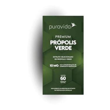 Imagem de Própolis Verde Pura Vida Premium Cápsulas Suplemento Nutrici - Congrat