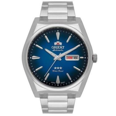 Imagem de Relógio orient masculino automático prateado f49ss013 d1sx