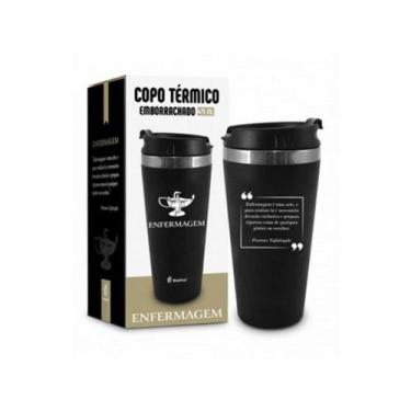 Imagem de Copo Térmico Emborrachado Curso Enfermagem 450ml Brasfoot