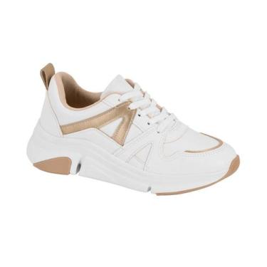 Imagem de Tênis Feminino Modare Sneaker Plataforma Lançamento Conforto, Branco, 