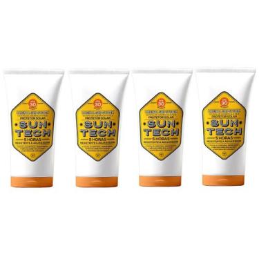 Imagem de Kit 4 Protetores Solar Esportivo Vegano 5H Duração 30 FPS 720g Suntech