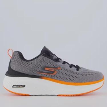 Imagem de Tênis masculino skechers go run elevate 2.0 220847, Cinza, Laranja, 44