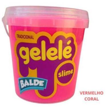 Imagem de Massa Tradicional Surpresa Rosa Amoeba Geleia Slime Geleca Infantil El