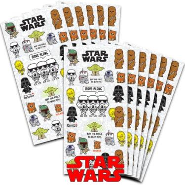 Imagem de STAR WARS Pacote De Lembrancinhas Para Meninos E Meninas ~ Com 12 Folhas Adesivos, Sacolas Aniversário Crianças, Suprimentos
