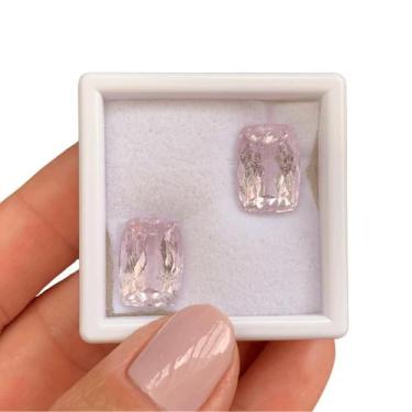 Imagem de Kunzita Rosa Cushion Par 20,34ct - ENE2ESE
