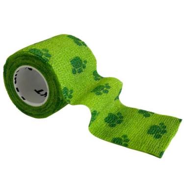 Imagem de Atadura Tipo Coban 5 cm x 4,5 m (AKTIVE) - Verde c/ Patinhas