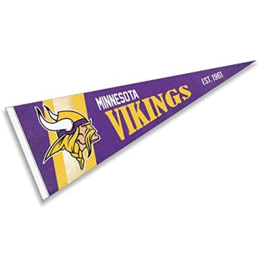 Imagem de WinCraft Minnesota Vikings Throwback Vintage Retro Pennant Flag