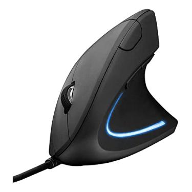 Imagem de Mouse Vertical Verto Ergonomic Usb Com Fio 1600dpi Preto D5 Luuk Young