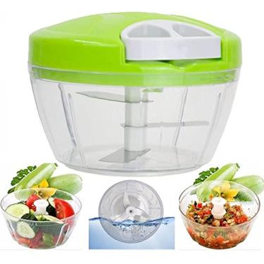 Imagem de Mini Processador Alimentos Manual Triturador Cortador Mixer
