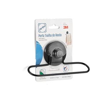 Imagem de Porta-Toalha Rosto Arthi | Design Clean e Funcional | Instalação Simples com Fita 3M | Combina Facilmente com a Decoração | Prático e Discreto | Acabamento Sustentável Preto