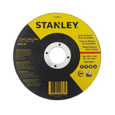 Imagem de Disco De Corte Fino Para Inox 4.1/2 X 1.0 X 7/8 - Sta8061 - Stanley