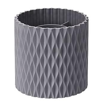 Imagem de 360 graus de aprendizagem rotativa de material de escritório escova caixa de armazenamento organizador de mesa suporte para armazenamento de cosméticos (Cinza)