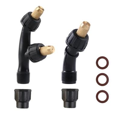 Imagem de Aimela Bocal de latão sólido, bocal ajustável em forma de cone, atomização direta de dois modelos, adequado para pulverizador de mochila, spray de jardim, equipamento de pulverização de estufa agrícola, etc.