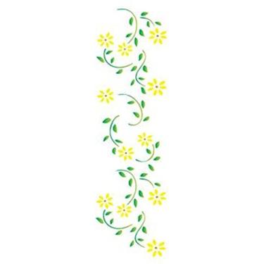 Imagem de Stencil de Acetato para Pintura OPA 10 x 30 cm - 341 Margaridas