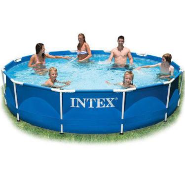 Imagem de Piscina De Armação Intex 6.503L Estrutural Redonda Azul