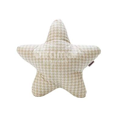 Imagem de Biramar Baby Almofada Estrela Pied Poule Bege Bege