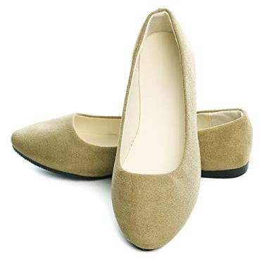 Imagem de Dear Time Sapato feminino salto bloco PU bico fino, Verde militar, 35