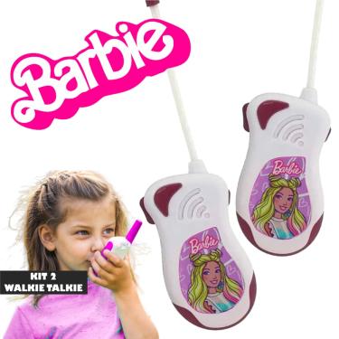 Imagem de Walkie Talkie Barbie Infantil Rádio Sem Fio